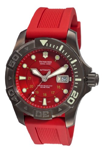 Victorinox Swiss Army Men s 241353 Dive Master Red Dial Watch