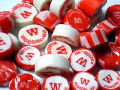 University of Wisconsin W Candy Gift, Pear