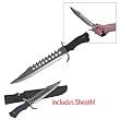 16.5 in. Rubber Handle Bowie Knife