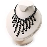 Black Gothic Sequin Fashion Choker Necklace