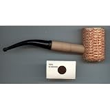 Original Big Corn Cob Corn Cobb Pipe With FREE 5 Pack of Brass Gold Pipe Screens