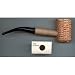 Original Big Corn Cob Corn Cobb Pipe With FREE 5 Pack of Brass Gold Pipe Screens