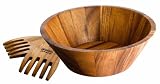 Prestige - Raymond Blanc par Anolon - Saladier et couverts - Bois dacacia (Import Grande Bretagne)