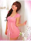 Waooh - Lingerie - Nuisette Transparente Rose & String