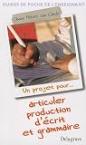 Articuler production d\'écrit et grammaire