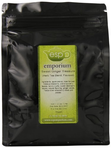 ESP Emporium Herb Tea Blend, Sweet Ginger Treasure, 8.82 Ounce