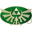 Mens Bioworld Nintendo Legend of Zelda Green and Gold Triforce Belt Buckle