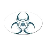 38.5x24.5O Wall Vinyl Sticker Biohazard Symbol