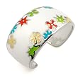 White With Multi-Color Designo Cuff Bangle