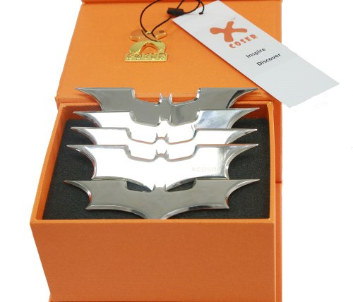 Bane Mask and Batman Bat Darts Replica Update Cosplay Prop for The Dark Knight Rises Accessory Xcoser