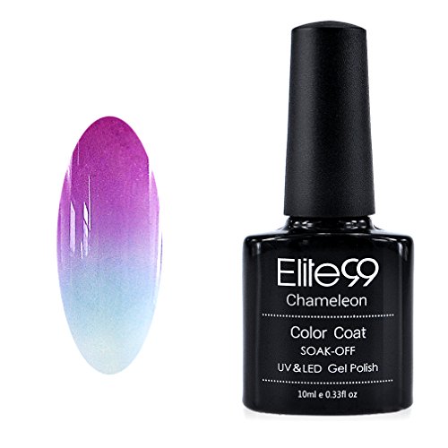 Chameleon Temperature Changing Colour Nail Lacquers Soak Off UV LED Gel Polish Purple - Air Blue Chameleon Temperature Changing Colour Nail Lacquers Soak Off UV LED Gel Polish Purple - Air Blue