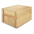 Holzkiste mit Schiebedeckel f�r 6 Flaschen, Ma�e 365 x 260 x 190 mm; VE: 1
