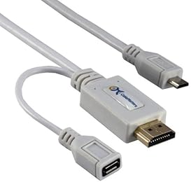 Cable Matters 6 Feet Micro USB to HDMI MHL Cable for Samsung, HTC Smartphones and Tablets