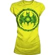 DC Comics Batgirl Batman Logo Juniors' Yellow T-shirt