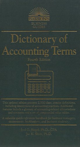 Dictionary of Accounting Terms (Barron's Dictionary of