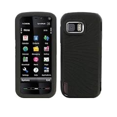 Black Silikon Case Silicon Skin Tasche H�lle schwarz Nokia 5800 Xpress Music