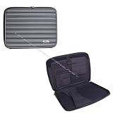 DreamBargains Premium Shock Absorbent Notebook Storage Sleeve - up to 14.1 - Gray