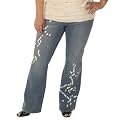 Plus Pure Energy Flare Denim - Bleach