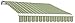 Awntech 8-Feet Maui-LX Manual Retractable Acrylic Awning, 84-Inch Projection, Forest Green/Gray Multi Colored