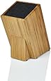 Kapoosh Dice Knife Block, Bamboo Wood