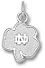 Sterling Silver University of Notre Dame Charm Shamrock