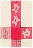 100% Cotton Waffle Weave Red Texas Dishtowel 18" X 28" Set / 6