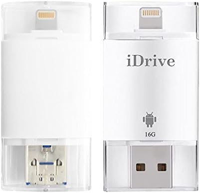 Lightning + Micro USB Flash Drive, HD Memory Stick for iPhone 5/5C/5S/6/6Plus/7 and Android for Adding Extra Storage to Save More Image &amp; Video (16GB)
