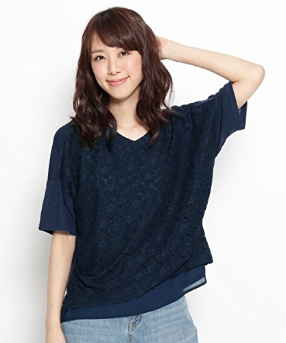 CUTIE BLONDE(キューティーブロンド)レース異素材プルオーバー