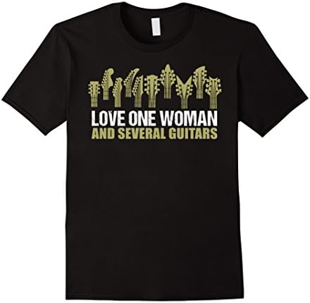 Men's Love one woman and Guitar 2XL Black
