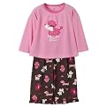 Toddler Girls' Just One Year 2pc Long-sleeve Puppies PJ Set - Pink/Brown