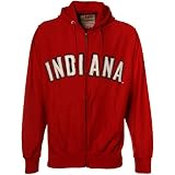 Izod Indiana Hoosiers Crimson Distressed Full Zip Hoody Sweatshirt