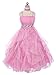 Fashion Plaza Girl's Organza Ruffle Flower Girl Wedding Pageant Dress K0044