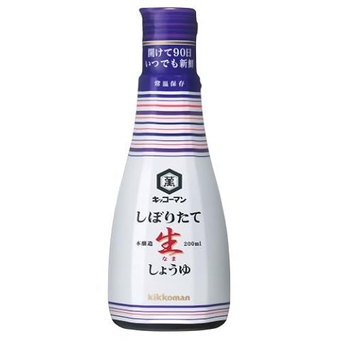 キッコーマン しぼりたて生しょうゆ 200ml