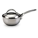 Bonjour Stainless Steel Clad 1.4 Quart Covered Saucier Pan