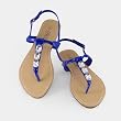 Sweet T-strap Women Sandal-Blue