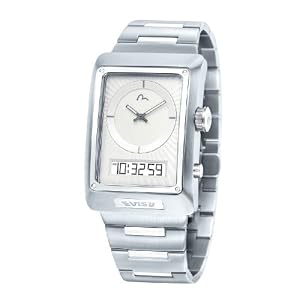 EVISU Mens Shinzo Ana-Digi Stainless Steel Watch #EV-7014-22 by EVISU