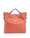 Frentani Sac à main - shopper spacieux, de cuir doux de haute qualité - marron clair