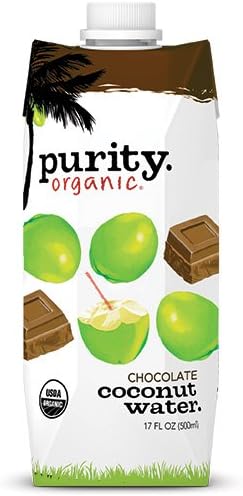 Purity Organic Coconut Water, Chocolate, 17 Ounce (Pack of 12)
