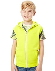Sleeveless Hooded Sweat Top