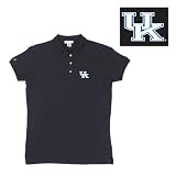 Kentucky Wildcats NCAA Classic Pique Polo Shirt for Women (Black)
