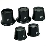 Set Of 5 Round Eye Loupes Tattoo Machine Supplies Flash