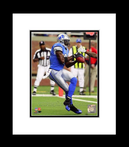 Detroit Lions Calvin Johnson 2011 Action Framed Picture 8x10
