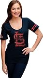 St. Louis Cardinals Navy Women's Baby Jersey Scoop Neck T-Shirt