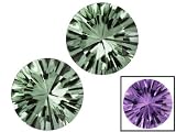 MIN 2.00CTW 6.5MM ROUND LAB CREATED COLOR CHANGE SAPPHIRE SET OF 2
