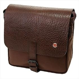 Token Rockefeller Medium Leather Messenger Bag TK-4256 Color: Black