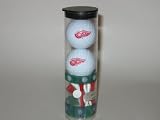 DETROIT RED WINGS 2 Logo GOLF BALLS and 8 Team TEES
