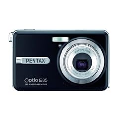 Pentax Optio E85 Digitalkamera (12 Megapixel, 3-fach opt. Zoom, 6,9 cm (2,7 Zoll) Display) schwarz