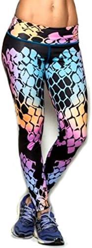 Black and Multicolored Leggings Womens Yoga Pants Compression Tights