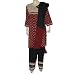 Shalwar Kamiz Printed Embroidered Cotton Multicolored Size L (slk422)