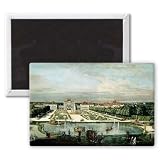 Schloss Nymphenburg, 1761 (oil on canvas) .. - 3x2 inch Fridge Magnet - large magnetic button - Magnet